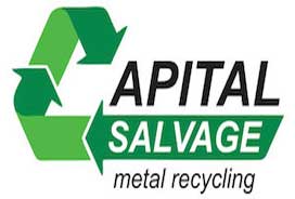 Capital salvage metal recycling logo